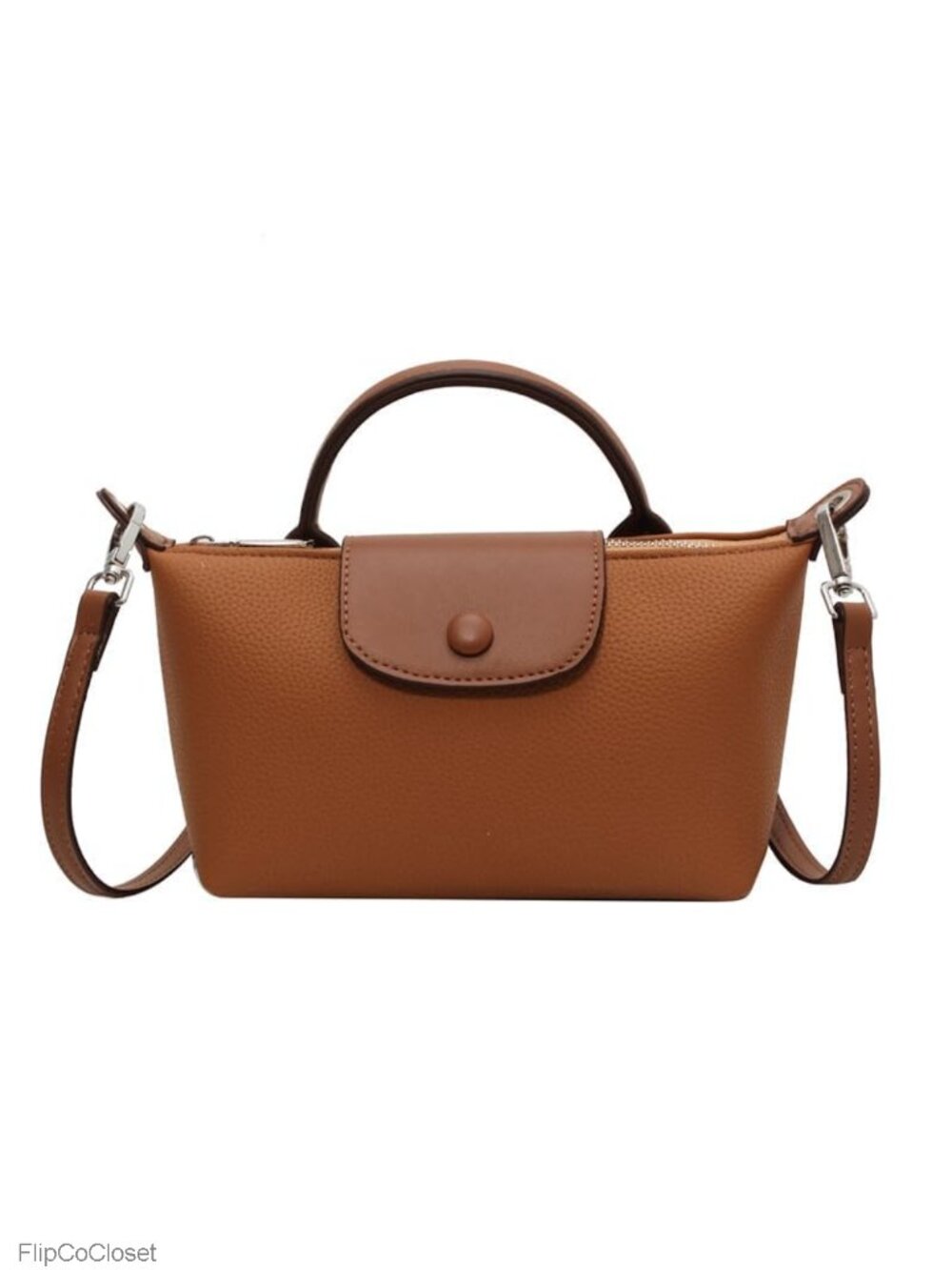 Quilted Faux Leather Crossbody Bag Mini Purse Adjustable Strap